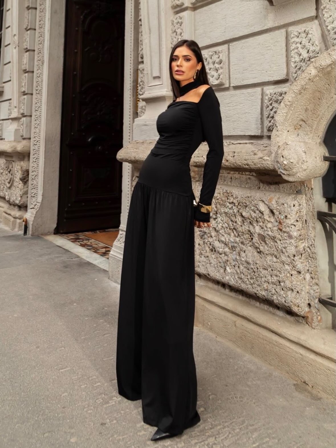 Covenant Off-Shoulder Maxi Dress